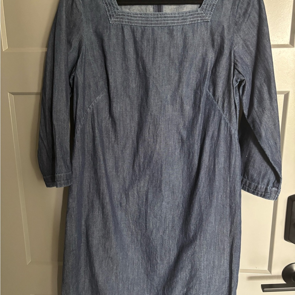 Talbots Denim Long Sleeve Dress